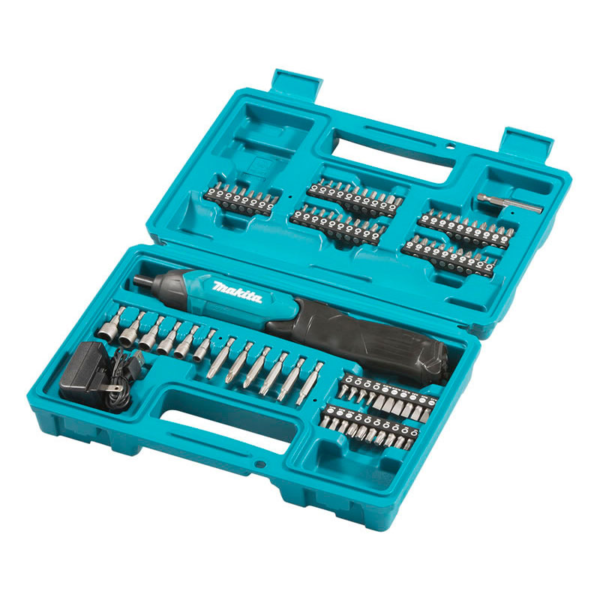 Parafusadeira Dobrável Bateria 3,6v Bivolt + 81 Acessórios Makita Df001dw