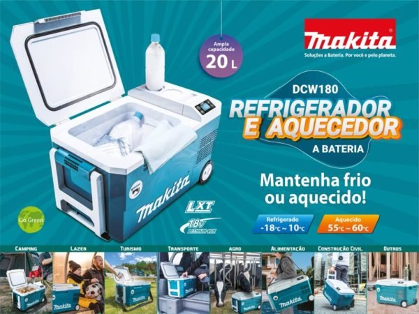 Refrigerador e Aquecedor Portátil a Bateria - GRÁTIS: 1 Bateria 6ah Makita DCW180Z - Image 7